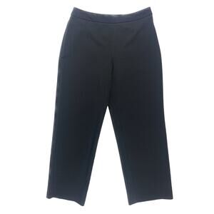 Black Straight Leg Petite Dress Pants